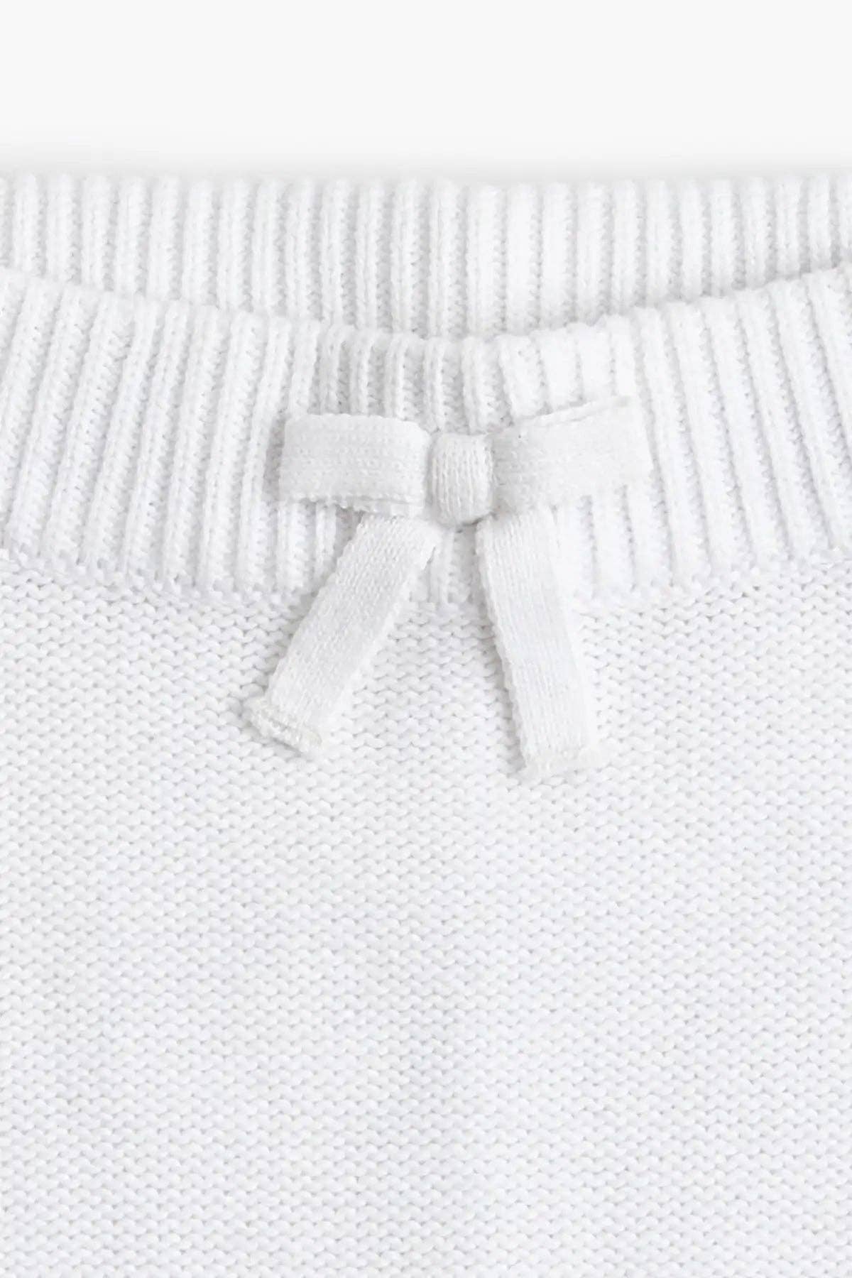Little Darling Knit Top + Bottom: White