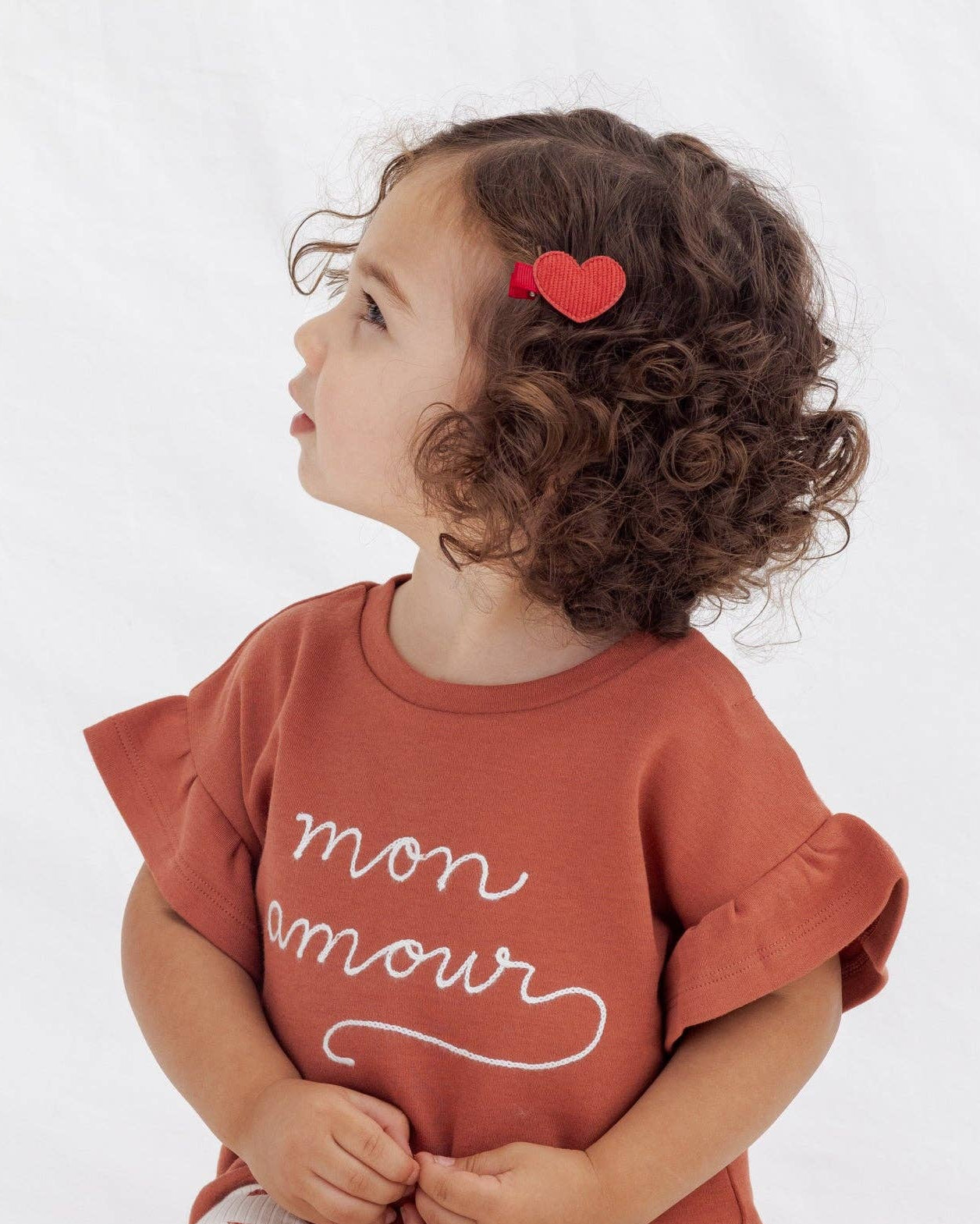 Heart Clip Set || Red, Pink