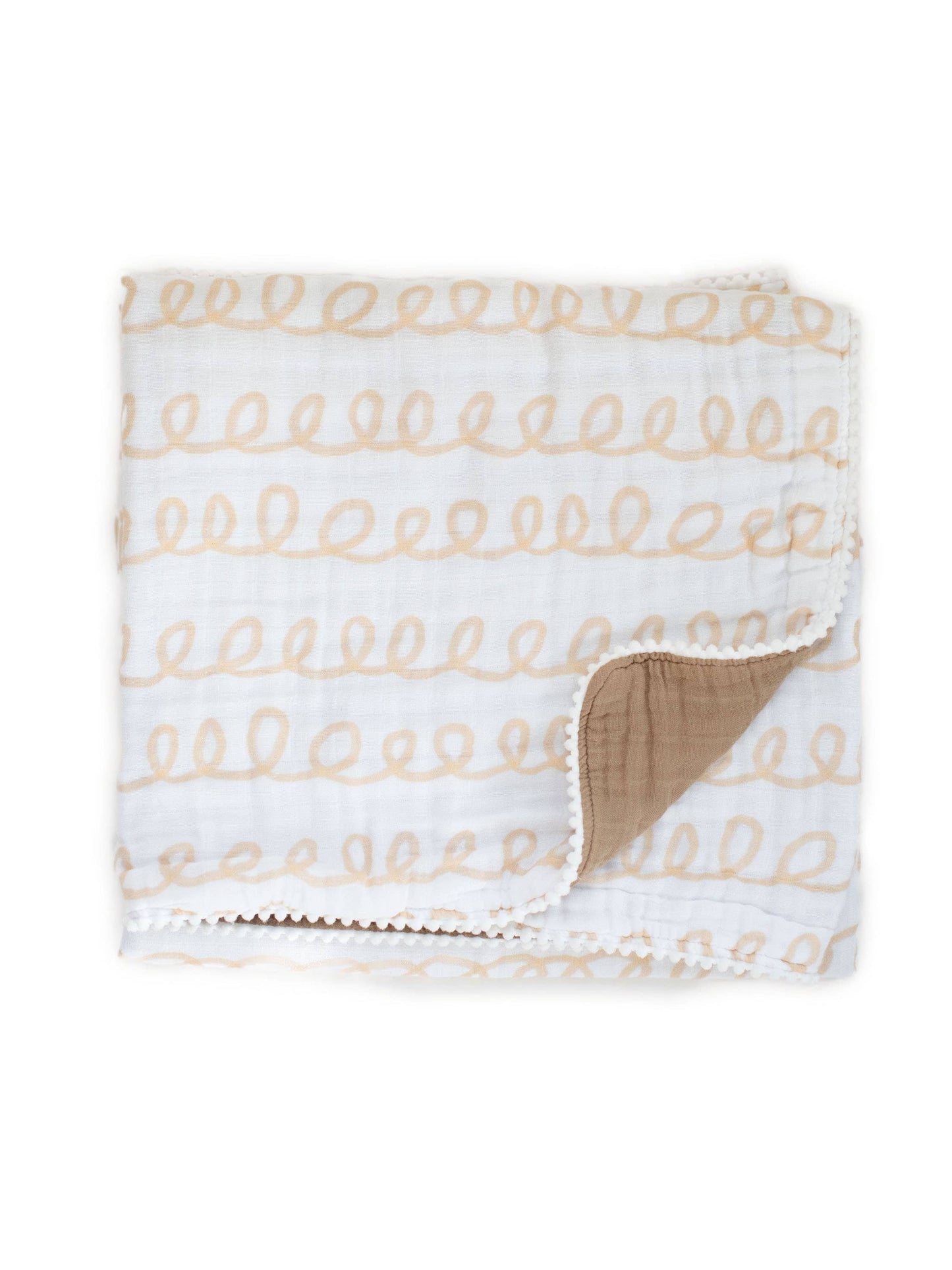 Organic Muslin Gauze Quilt Baby Blanke: Haven Neutral