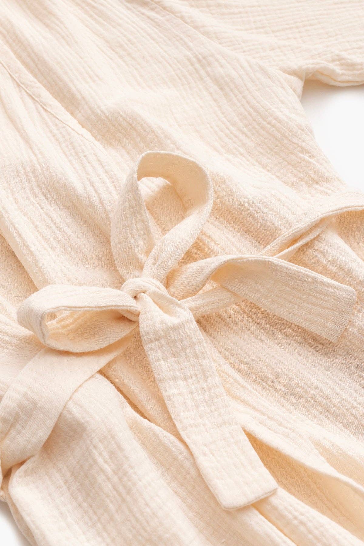 Organic Gauze Robe- Cream