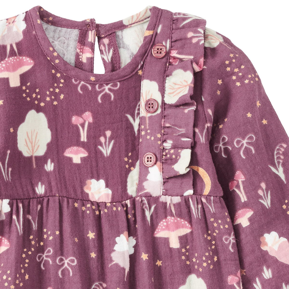 Muslin Heirloom Romper in Forest Fairies
