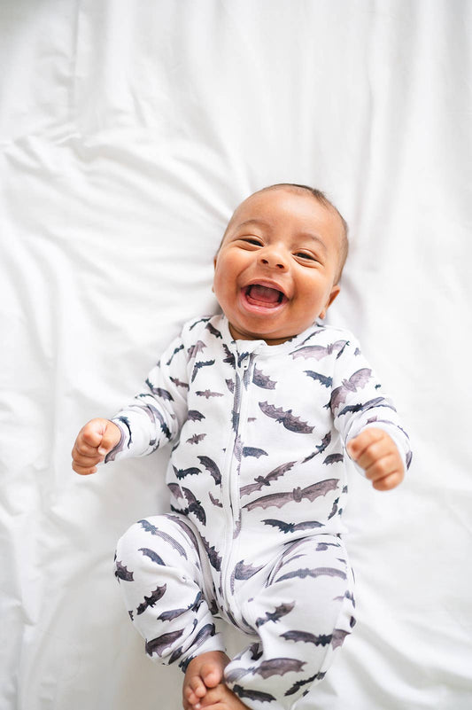 Halloween Bat Print Romper