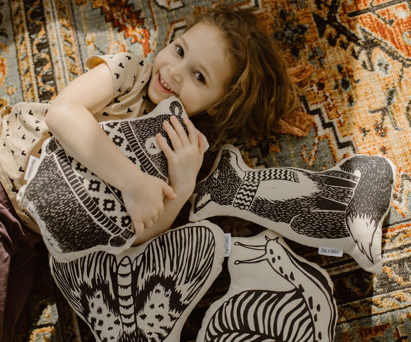 Woodland Forest Animal Pillow - Fox