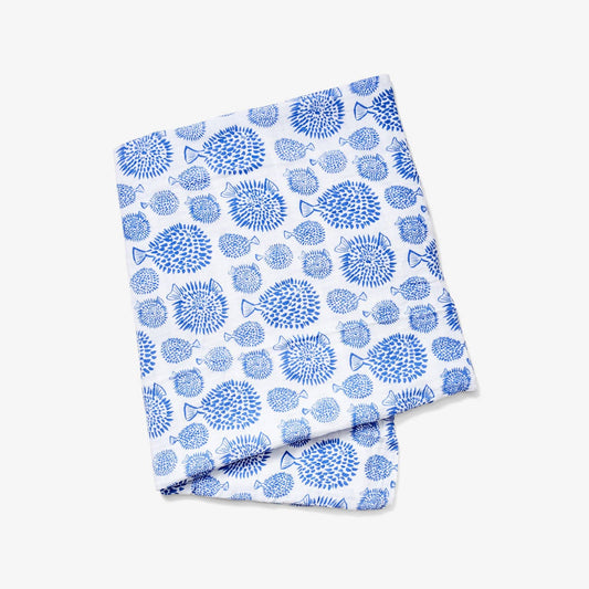 Blowfish Muslin Swaddle Blanket