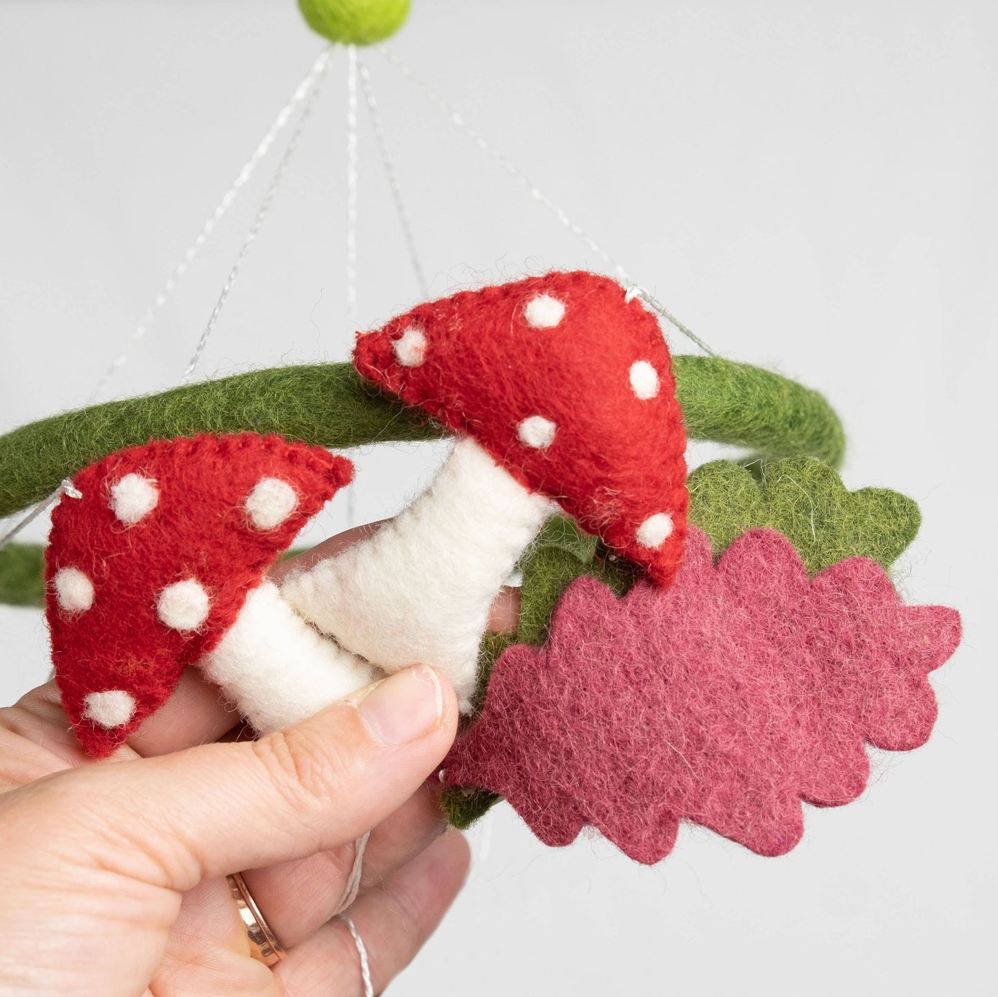 Forest Creatures Felted Mobile