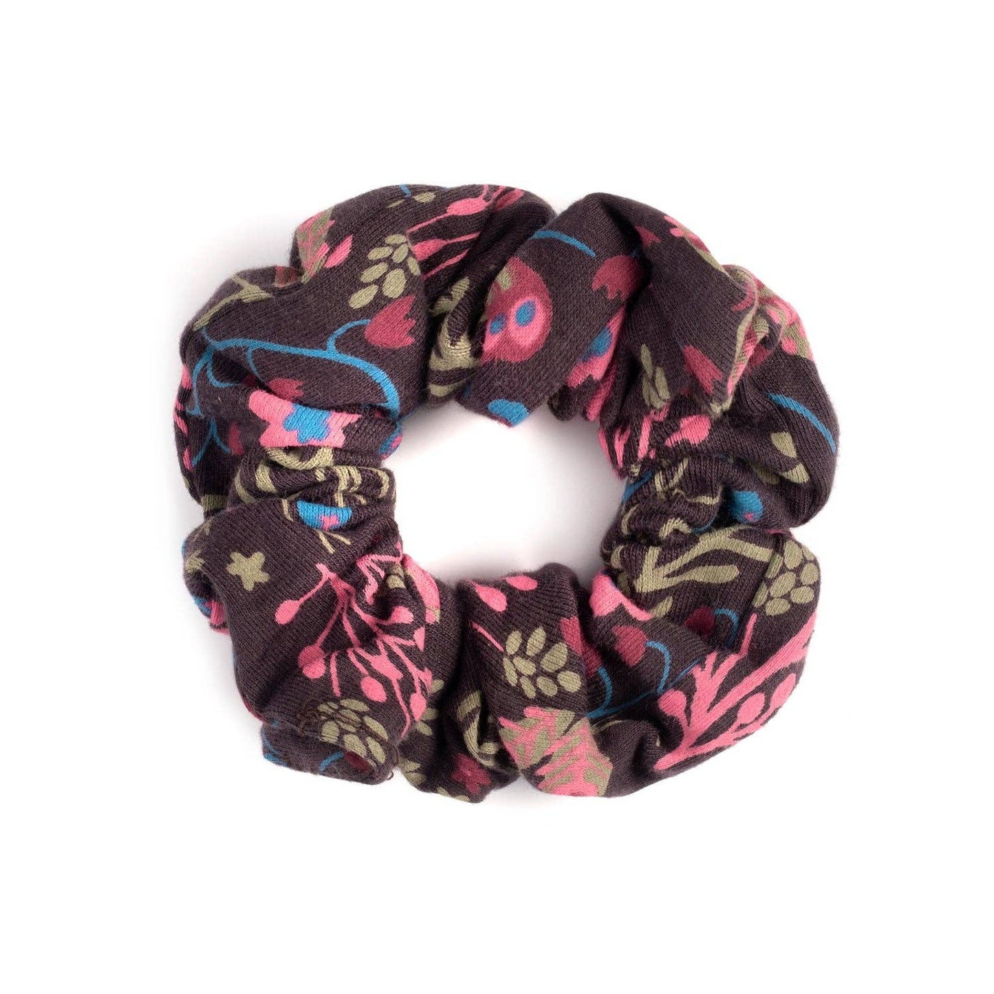 Organic Cotton Hair Scrunchie: Flower Child