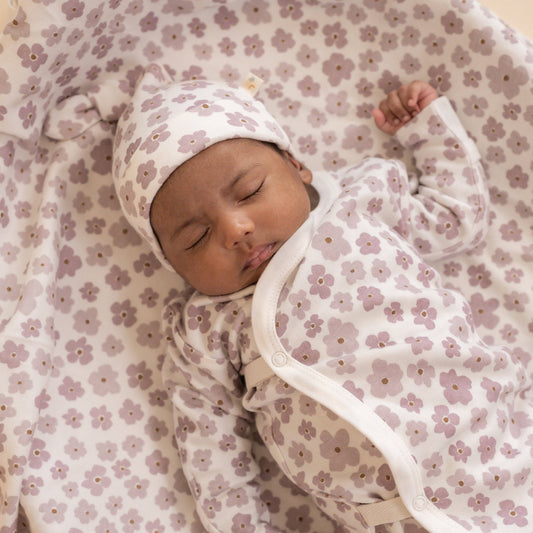 Poppy Swaddle Blanket & Hat Set