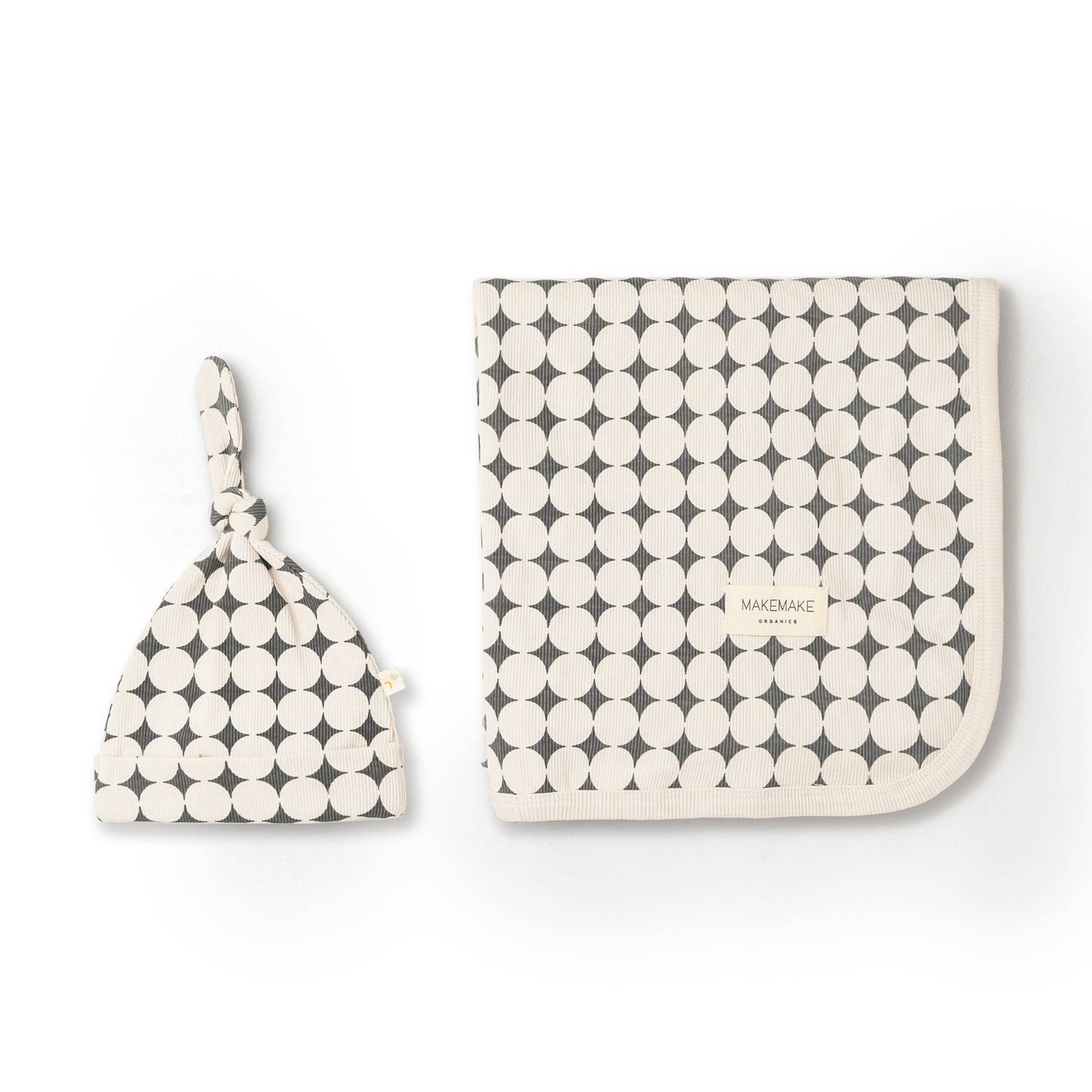 Mod Dots Swaddle Blanket & Hat Set
