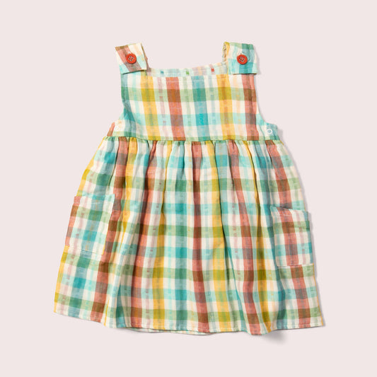 Reversible Rainbow Pinny Dress