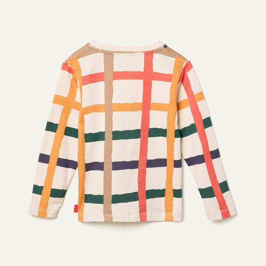 Recycled  Cotton Grid T-Shirt