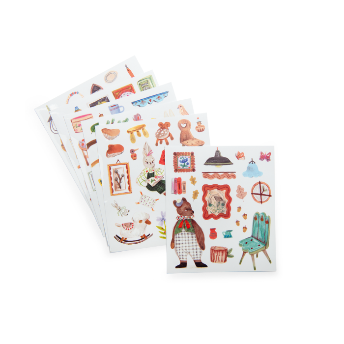 La Maison Coloring Book with Stickers