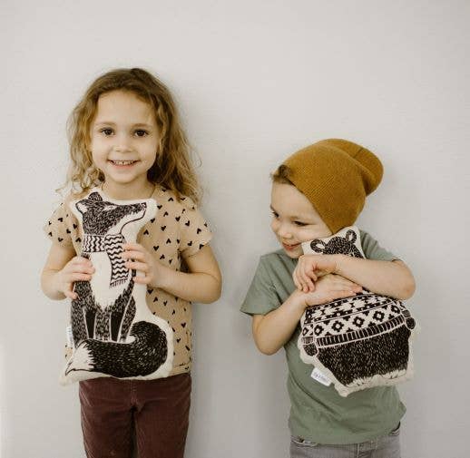 Woodland Forest Animal Pillow - Fox