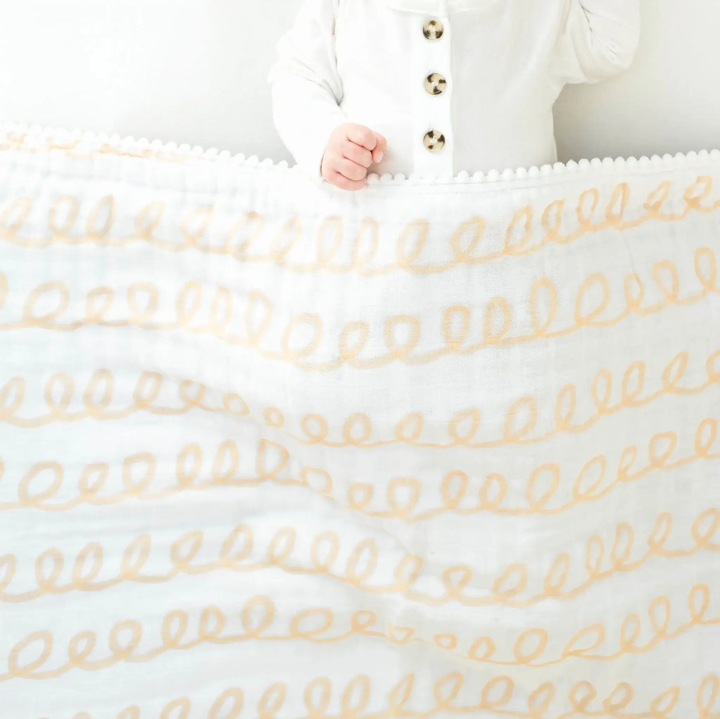 Organic Muslin Gauze Quilt Baby Blanke: Haven Neutral