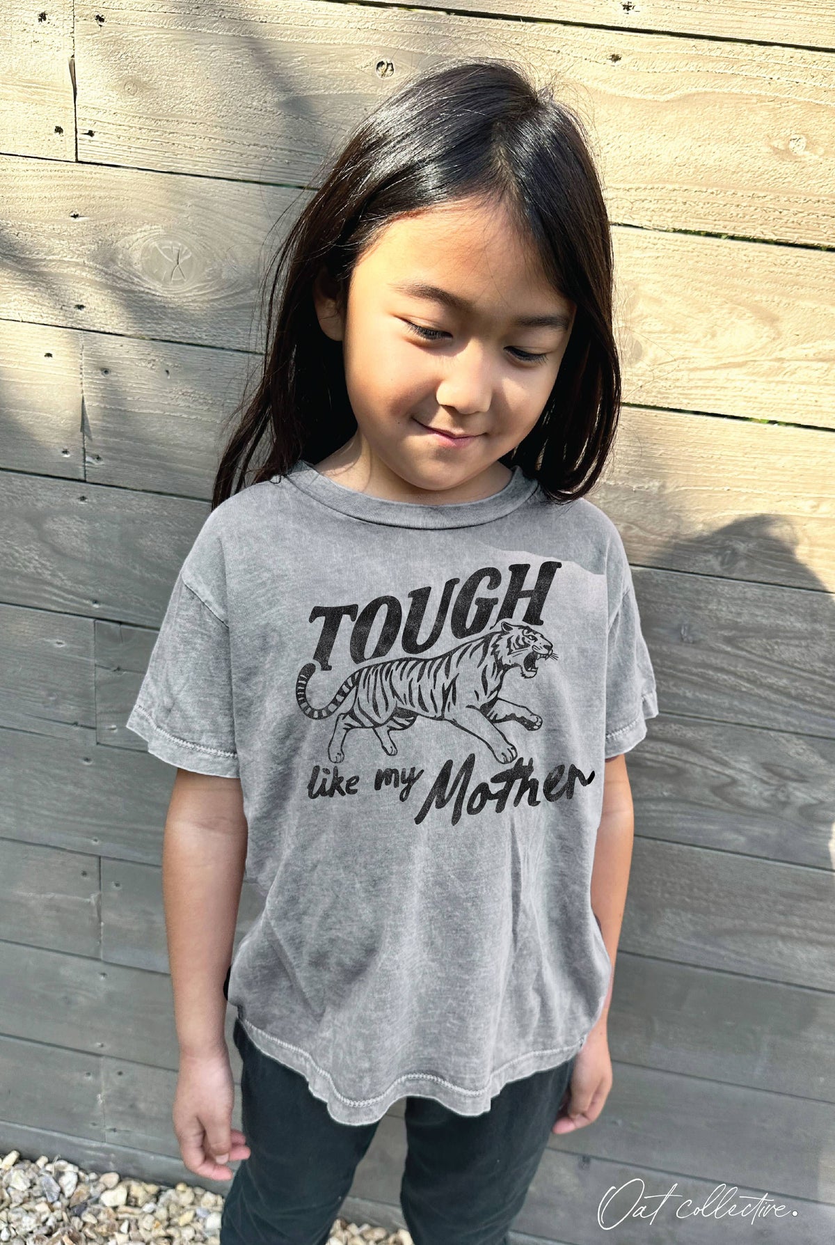 TOUGH LIKE MY MOTHER Toddler Washed Graphic Top