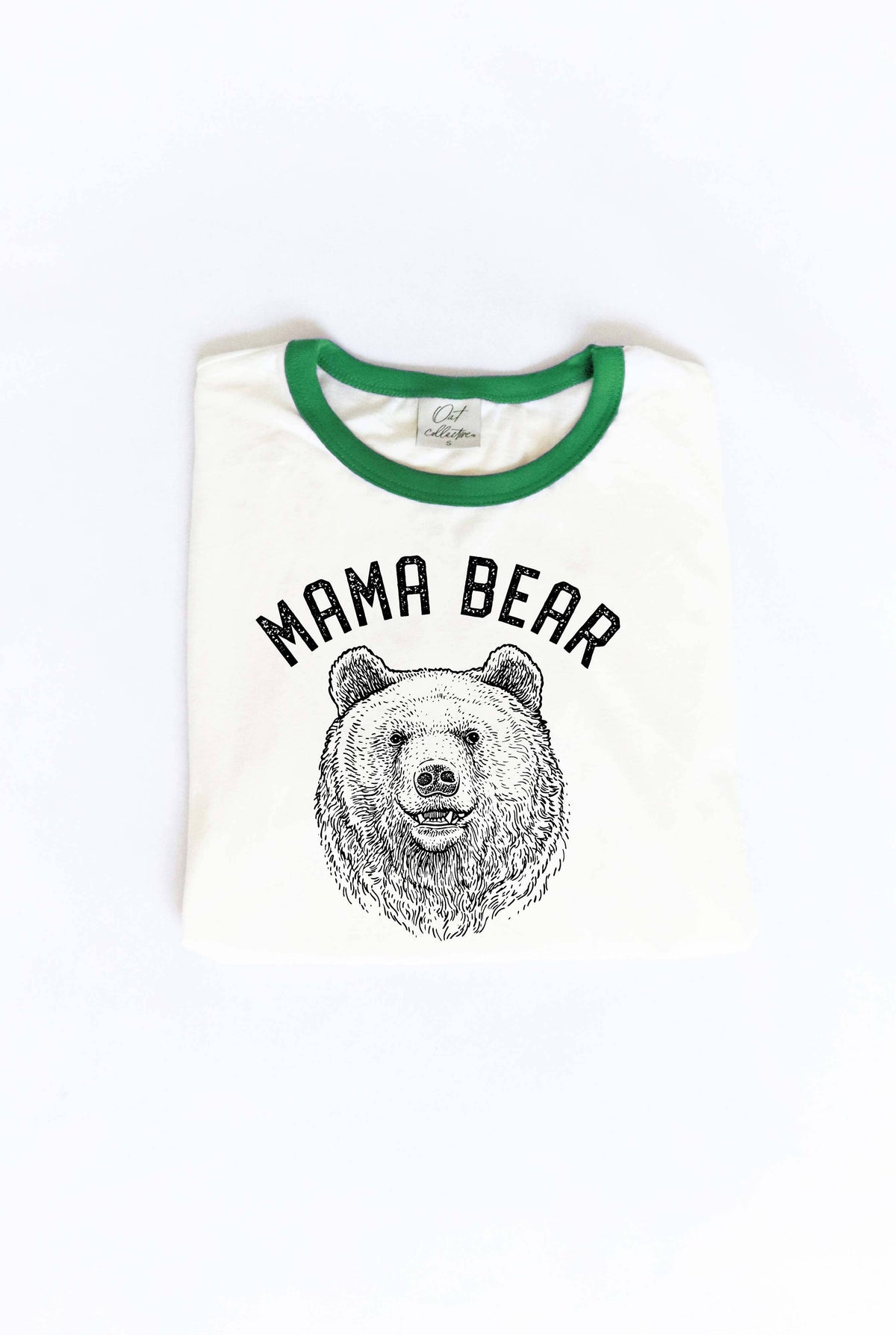 MAMA BEAR Ringer Graphic T-Shirt