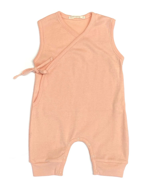 Ribbed Sleeveless Kimono Playsuit