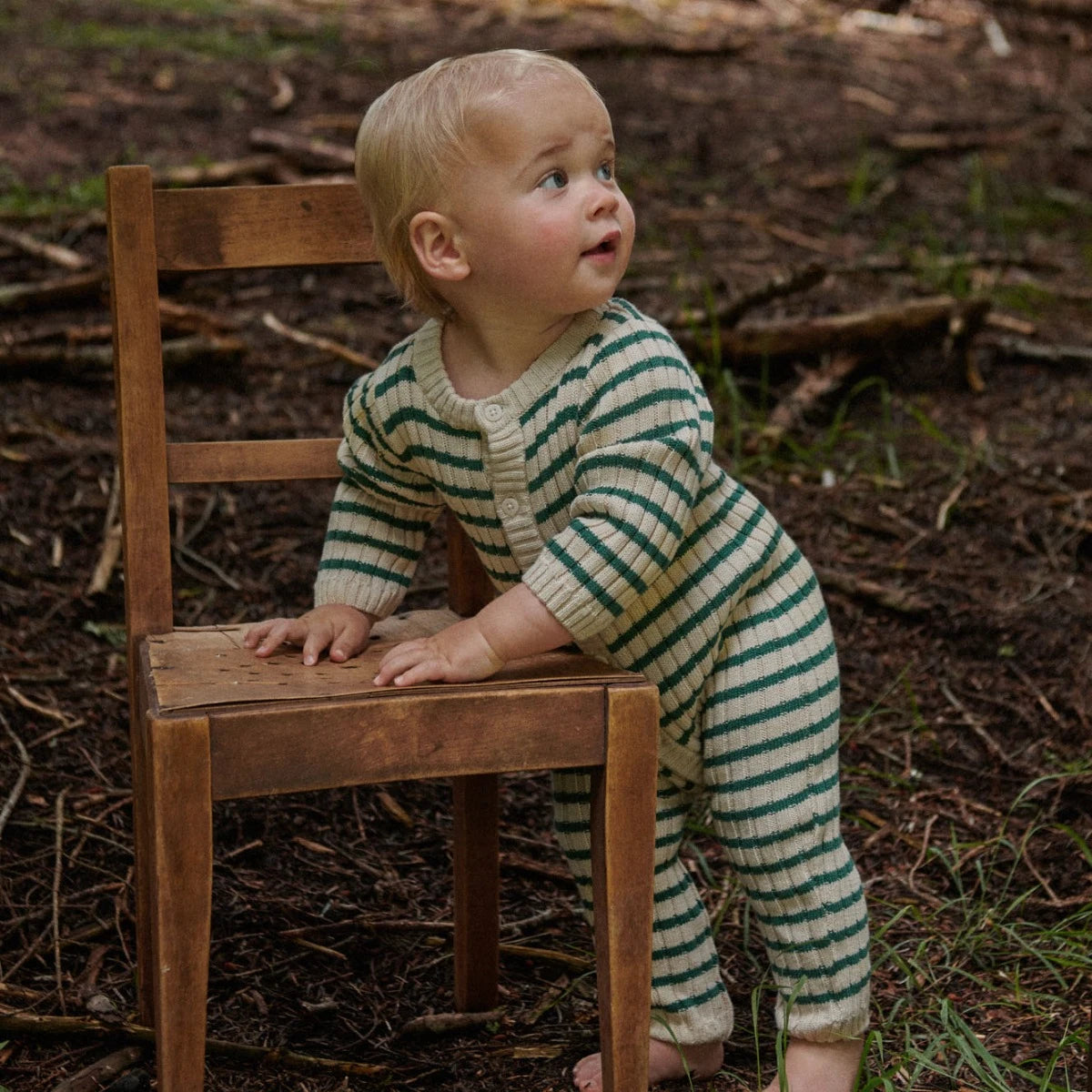 Pine Stripped Lou Suit