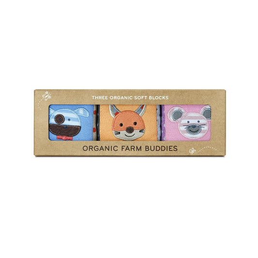 Organic Farm Buddies Soft Block Set
